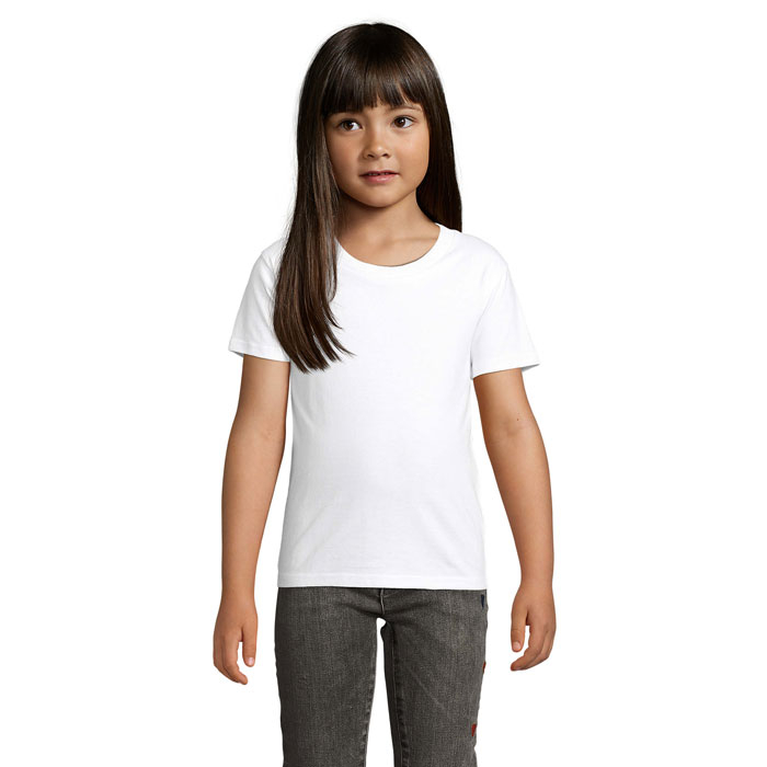 Tee-shirt enfant personnalisé coton bio 175g - PIONEER Blanc 1
